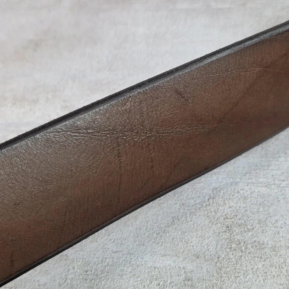 Fossil Brown Genuine Leather Belt Men's Large Style BT3870 44 inch Long